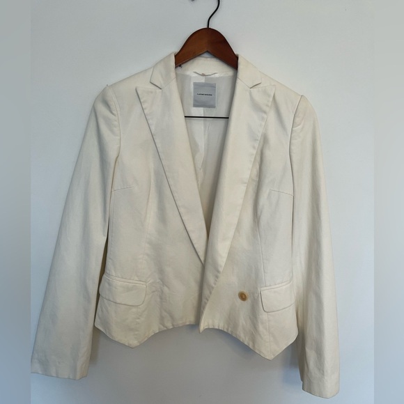 Costume National Women's White Blazer size 42 - Picture 2 of 7